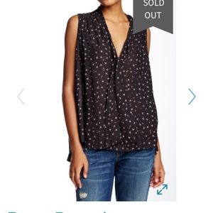 Free People tie-neck blouse, size XS